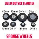 Sponge Wheels 25" (Outter Dia)  Hole 13mm